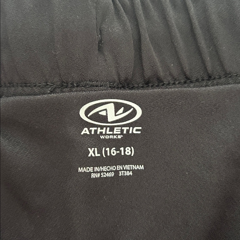 Athletic Works Camouflage Active Shorts Size XL 16-18 black & gray - Picture 5 of 6